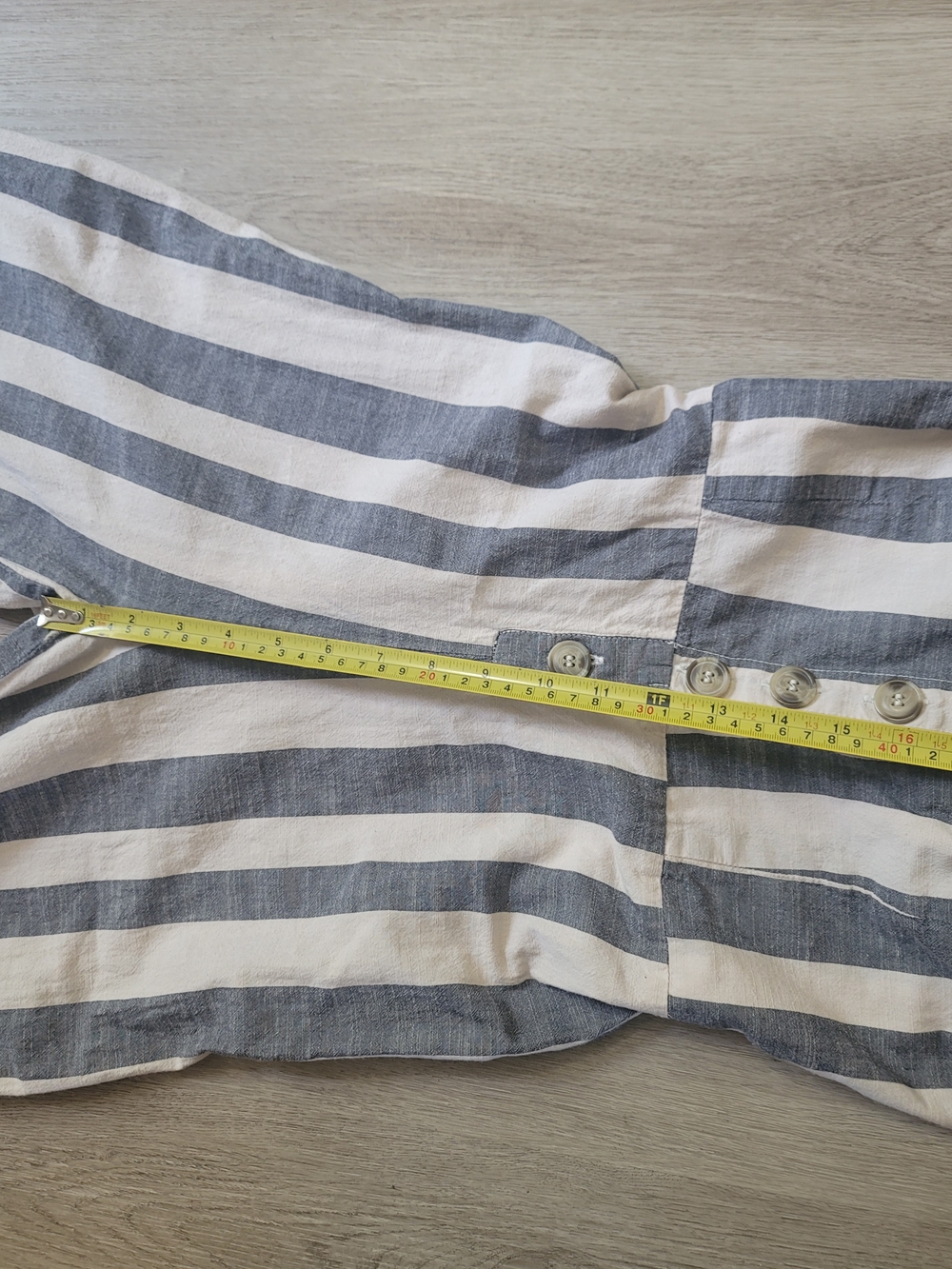 Japna Striped Wide Leg Jumpsuit Womens S Tie Front Smocked Back Coastal Beach - Picture 9 of 15